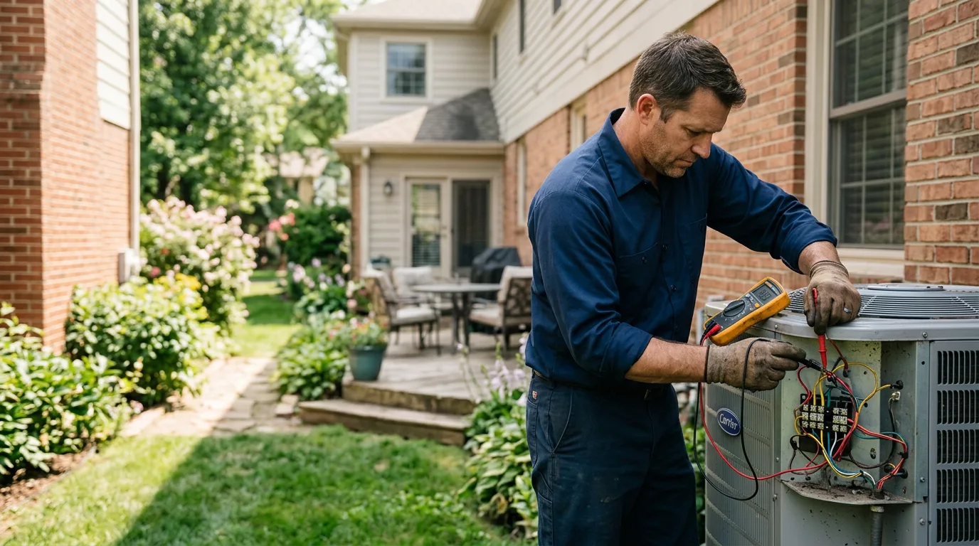 HVAC technician working near Clyde, NY